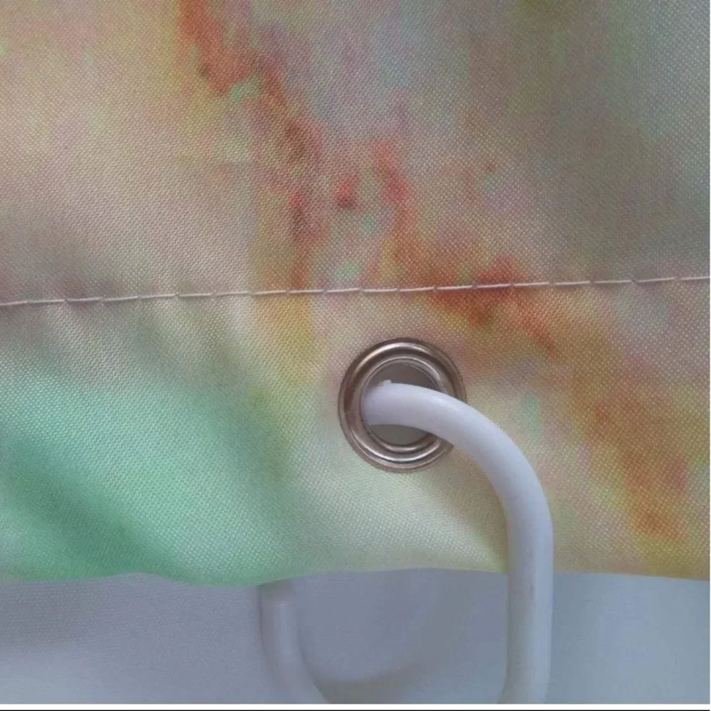 - Get Naked RAINBOW MARBLE Novelty Shower Curtain
